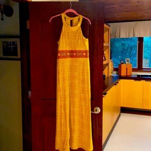 Prana golden maxi dress